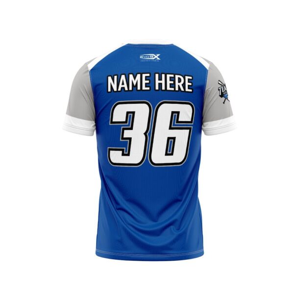 Baseball 2 Button Jersey Sublimated back