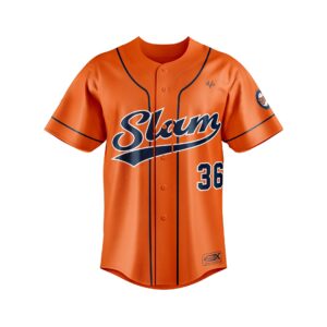Baseball Full Button Jersey Sublimated front