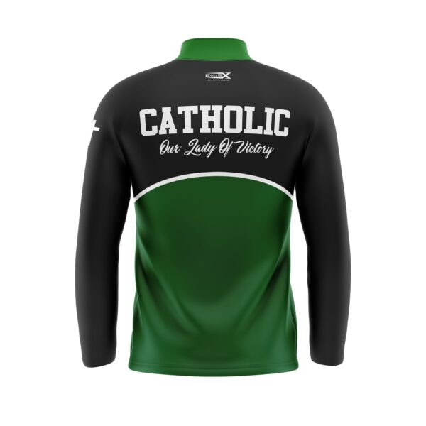 Wrestling Full Dye 1/4 Zip Jackets back