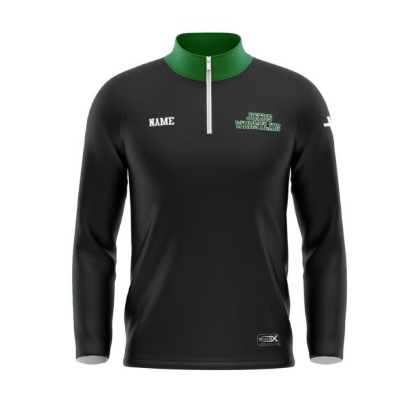 Wrestling Full Dye 1/4 Zip Jackets front
