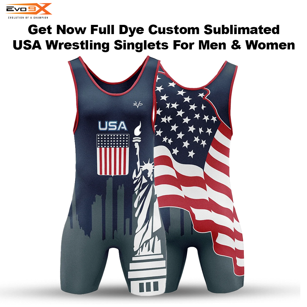 USA Wrestling Singlets in New Jersey Custom Made by Evo9X