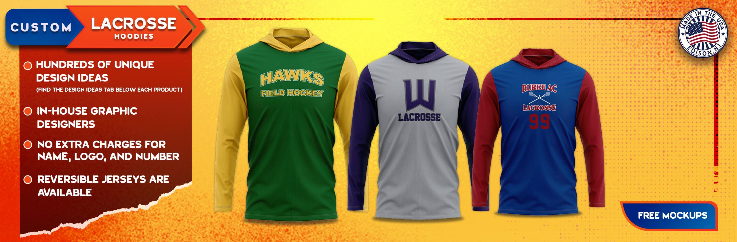 Custom lacrosse uniforms