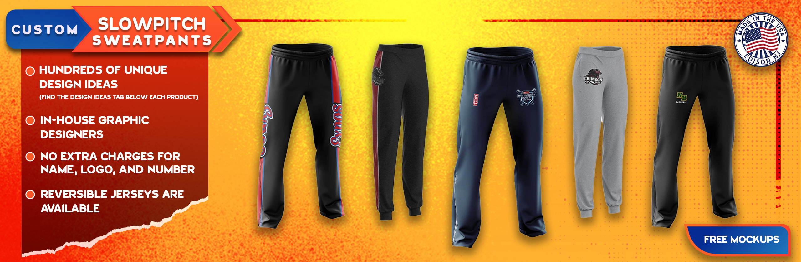 SLOWPITCH sweatpants