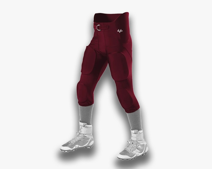 youth football-integrated pants