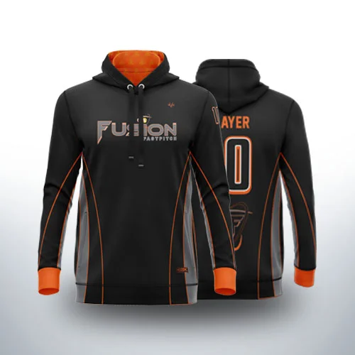 Full-Dye Custom Sublimated Fastpitch Hoodies in the USA by EVO9X Comfortable, Durable Team Apparel Built for Athletes