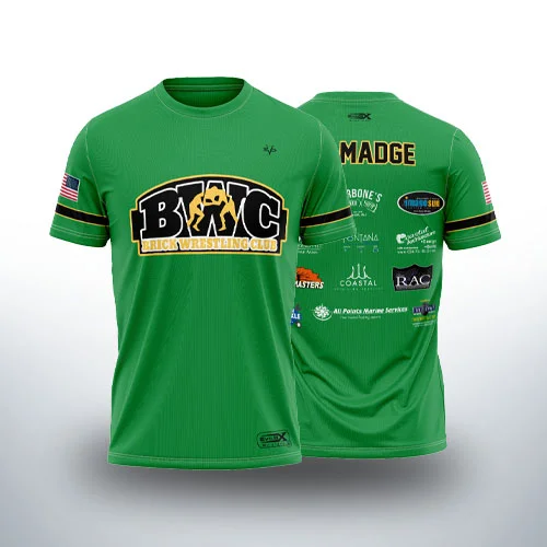 Full-Dye Custom Sublimated Wrestling Shirts in the USA by EVO9X Comfortable, Durable & Lightweight Team Performance Wear