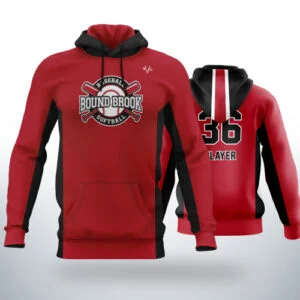Fully Dye Custom Sublimated Baseball Hoodies Made in New Jersey, USA by EVO9X