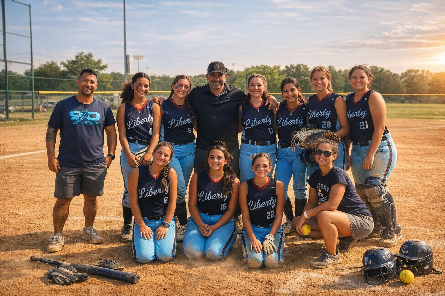 Fully Dye Custom Sublimated Fastpitch Softball Uniforms Made in New Jersey, USA by EVO9X